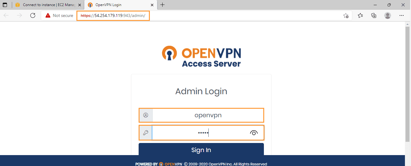 openvpn-admin-page