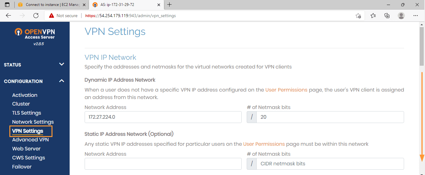 openvpn-admin-page-click-on-settings